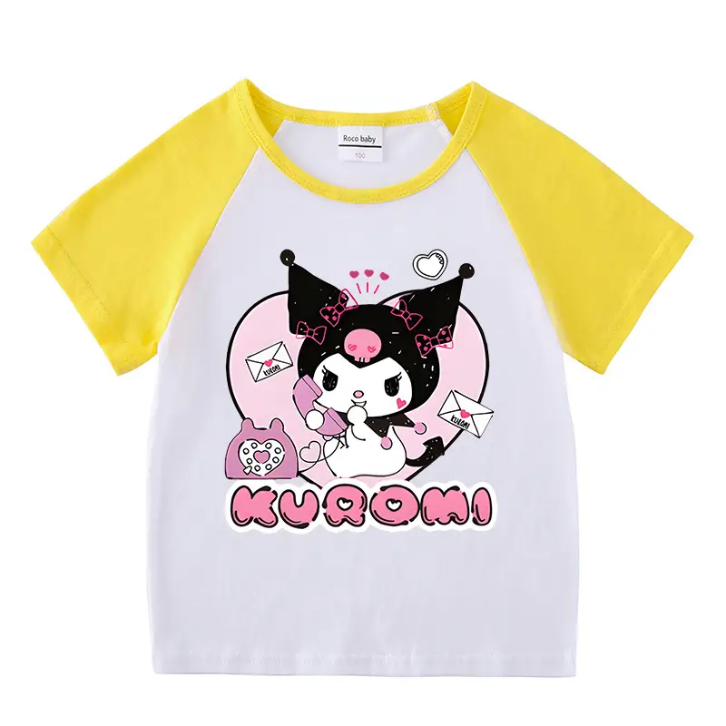 2023 Kids Kurta Shorts Set Black White Curly Cat Print - Image 14