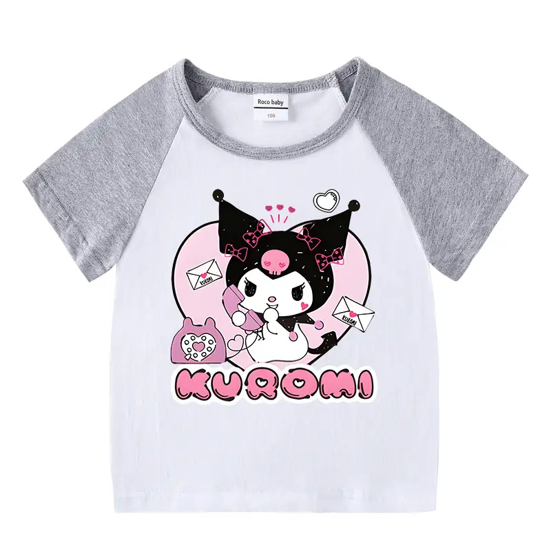 2023 Kids Kurta Shorts Set Black White Curly Cat Print - Image 16