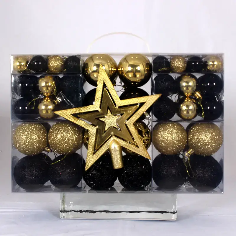 Christmas Ball Decor Set 101pcs White 3-6cm