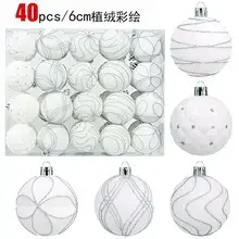 Christmas Ball Decor Set 101pcs White 3-6cm — feature 13