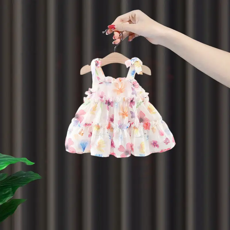 One-Year-Old Girl Floral Summer Skirt Dress - Image 2