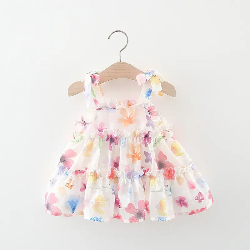 One-Year-Old Girl Floral Summer Skirt Dress — feature 9