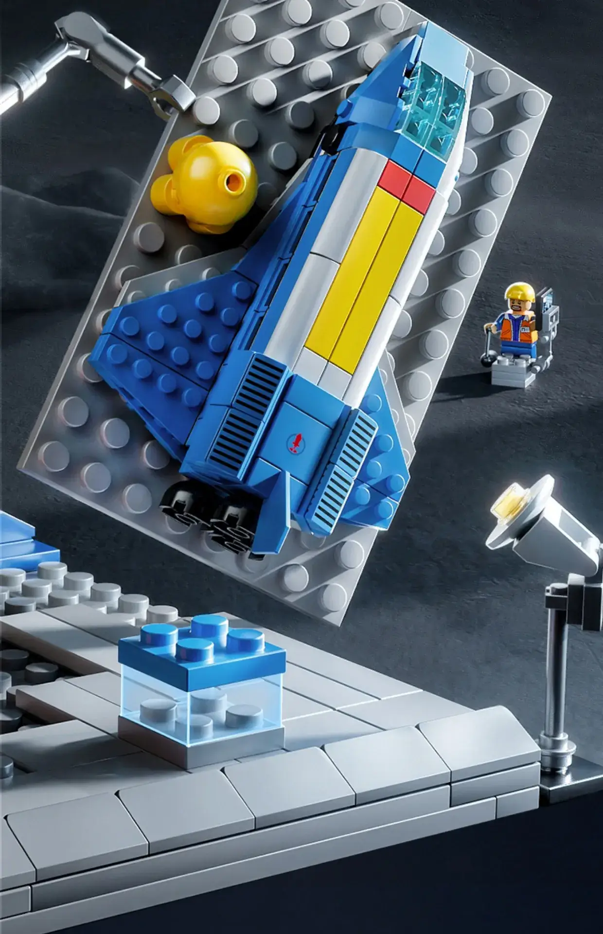 Lego Space Shuttle Rocket Building Set for Kids — feature 12