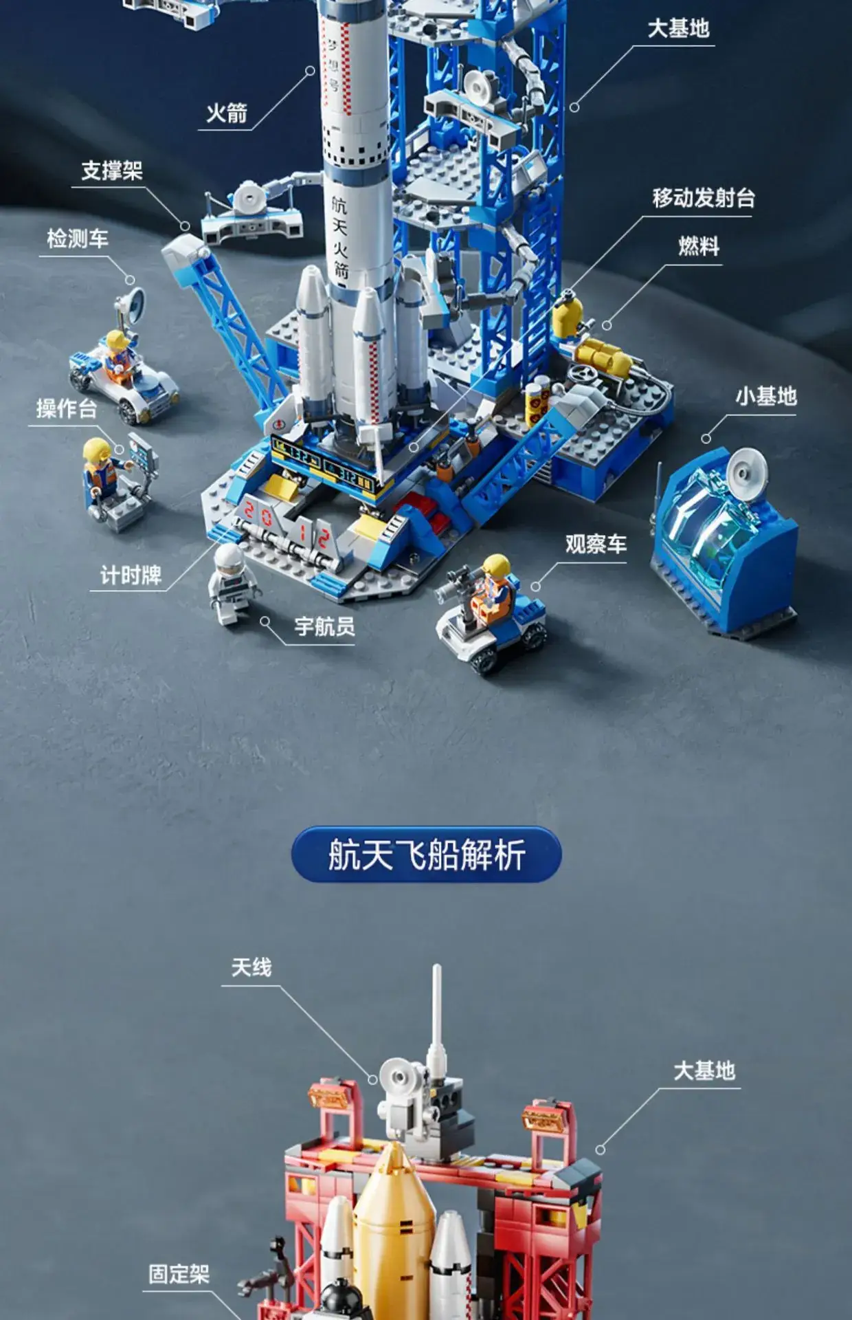 Lego Space Shuttle Rocket Building Set for Kids — feature 20