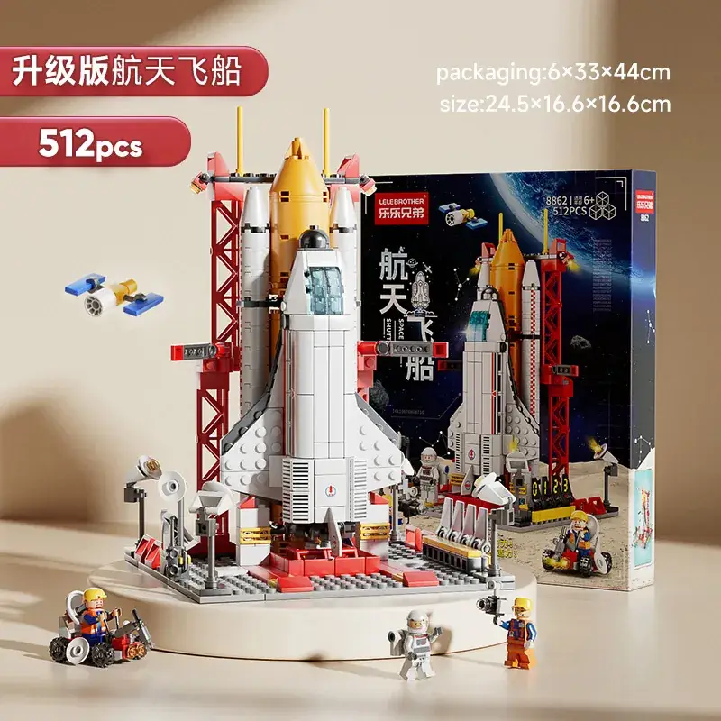 Lego Space Shuttle Rocket Building Set for Kids - Image 4