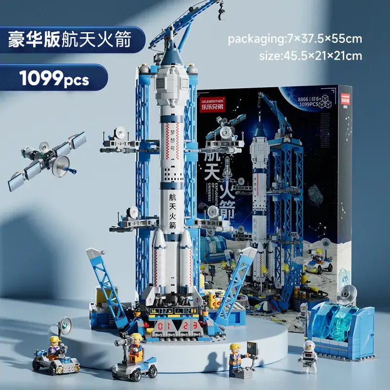 Lego Space Shuttle Rocket Building Set for Kids - Image 8
