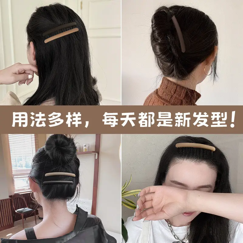 Black Non-Slip Hair Comb for Adult Bangs - Image 11