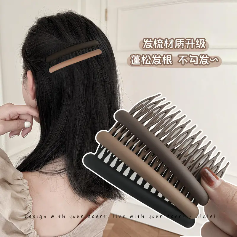 Black Non-Slip Hair Comb for Adult Bangs - Image 12