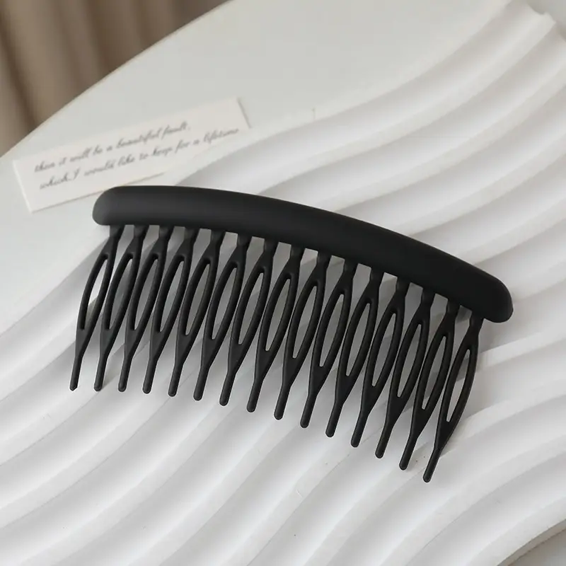 Black Non-Slip Hair Comb for Adult Bangs - Image 5