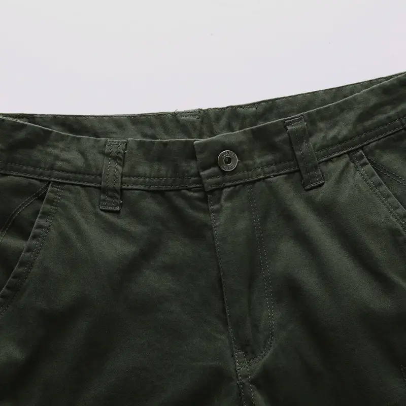 Men's Loose Pocket Shorts Beige Summer Casual - Image 8