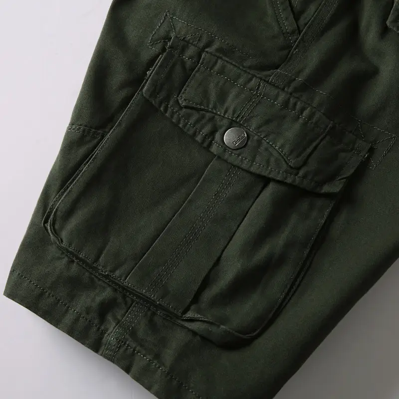 Men's Loose Pocket Shorts Beige Summer Casual - Image 9