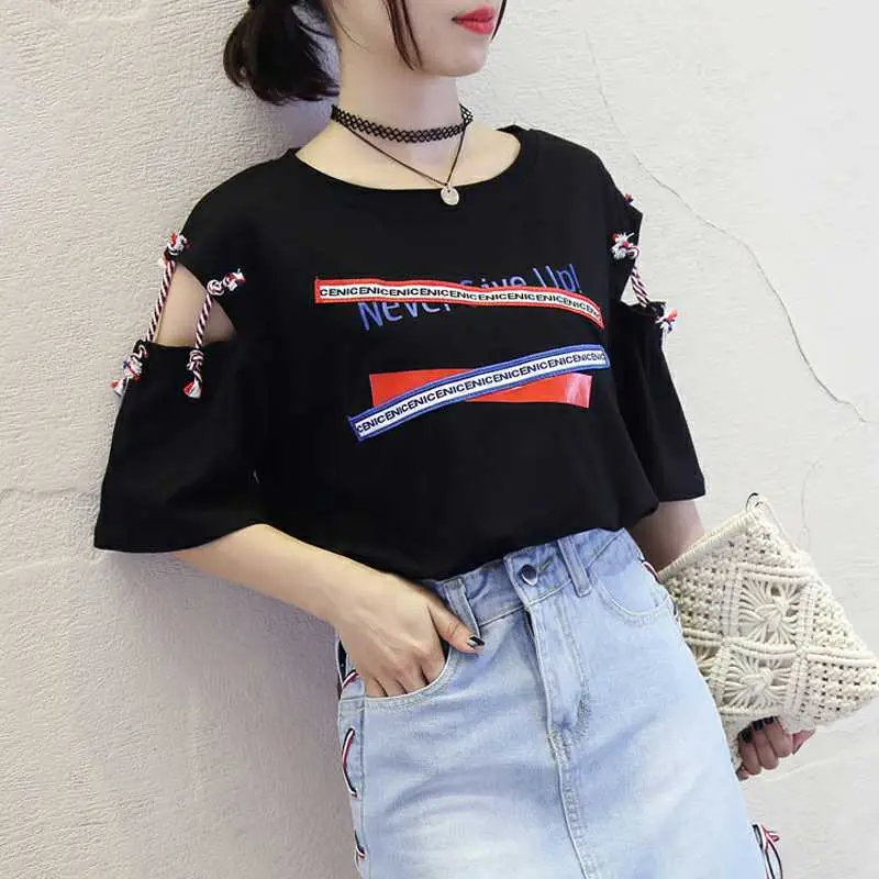 Women Retro Korean Style Yellow T-Shirt Shorts Set - Image 4
