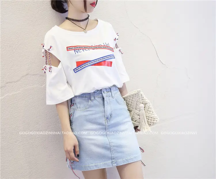 Women Retro Korean Style Yellow T-Shirt Shorts Set - Image 3