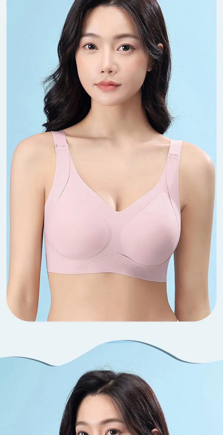 Seamless Bra with Fixed Cups, No Underwire, Beautiful Back Support, Push-Up, Side Support, Tank Top Style Women's Bra, No Underwire, Comfortable — feature 18