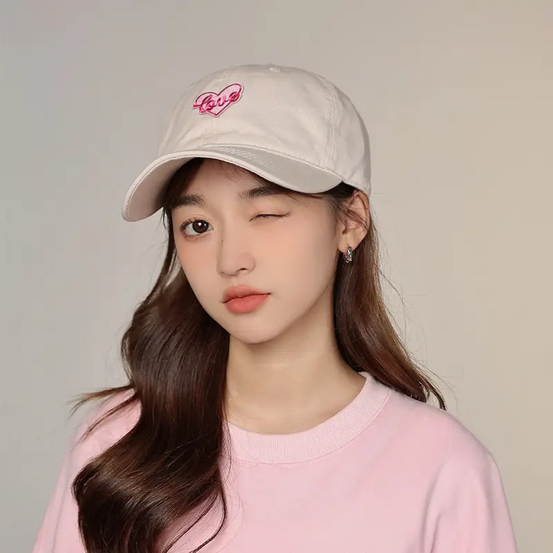 Love Heart Baseball Cap Women's Casual Washable - Image 12