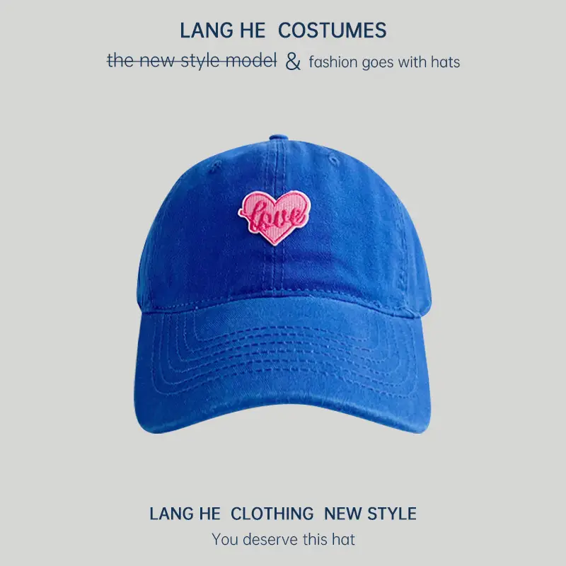Love Heart Baseball Cap Women's Casual Washable - Image 5