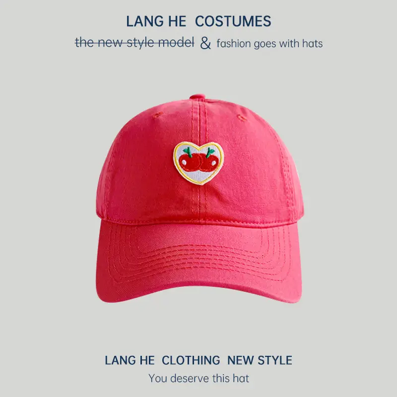 Love Heart Baseball Cap Women's Casual Washable - Image 8