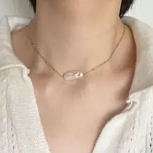 Broken Silver Pearl Necklace for Women — feature 12