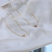 Broken Silver Pearl Necklace for Women — feature 15