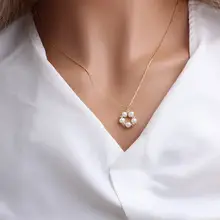 Broken Silver Pearl Necklace for Women — feature 7