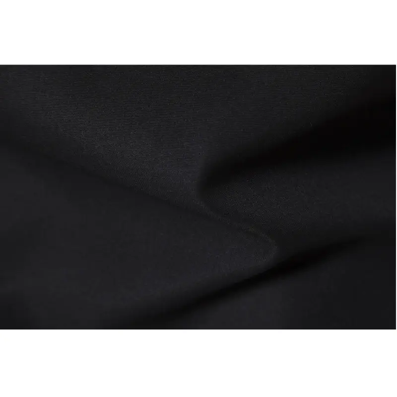 Men's Black Stand Collar Short Sleeve Shirt — feature 12