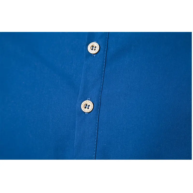 Men's Black Stand Collar Short Sleeve Shirt — feature 34