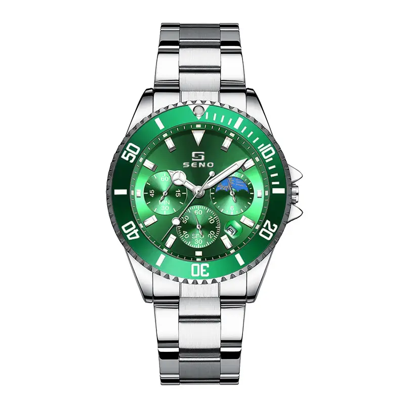 Men's Green Luminous Waterproof Cross-Border Watch - Image 6