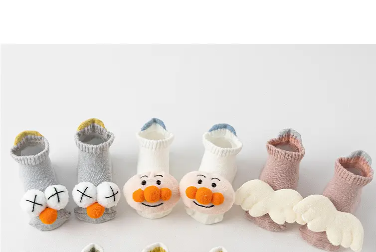 Newborn Cartoon Star Socks Green Yellow 0-3Y — feature 4