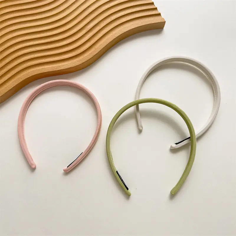 Summer Plaid Hair Hoop Joker Fabric Candy Color Sponge Head Hoop Simple Press Hair Stamp 2023 New — feature 10