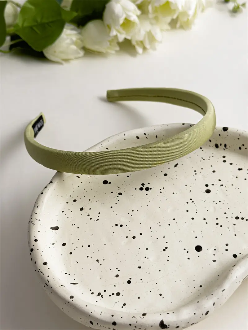 Summer Plaid Hair Hoop Joker Fabric Candy Color Sponge Head Hoop Simple Press Hair Stamp 2023 New — feature 14