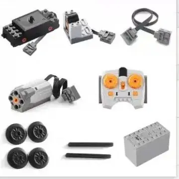 MOC Motor Battery Box Receiver Switch Train Motor Compatible with Lego