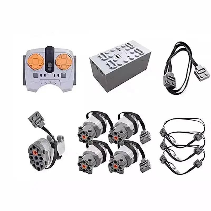 MOC Motor Battery Box Receiver Switch Train Motor Compatible with Lego