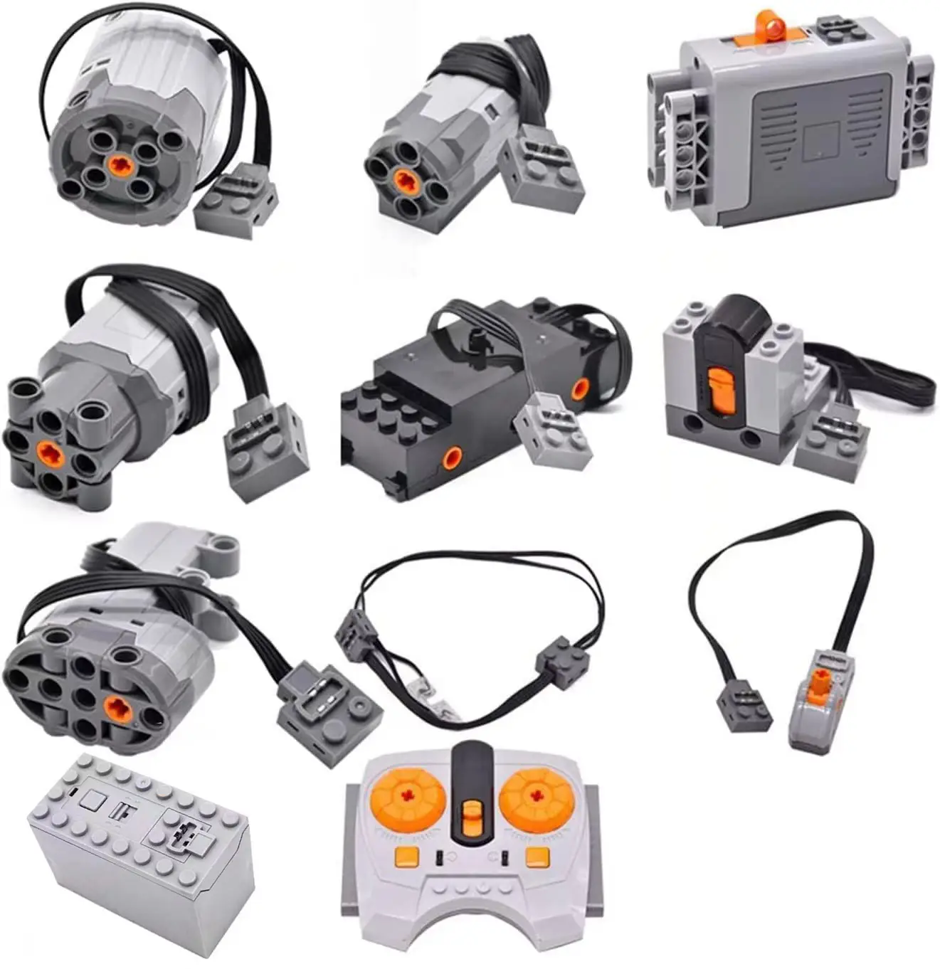 MOC Motor Battery Box Receiver Switch Train Motor Compatible with Lego — feature 3