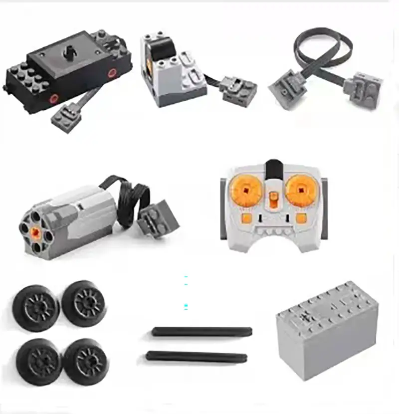MOC Motor Battery Box Receiver Switch Train Motor Compatible with Lego — feature 4
