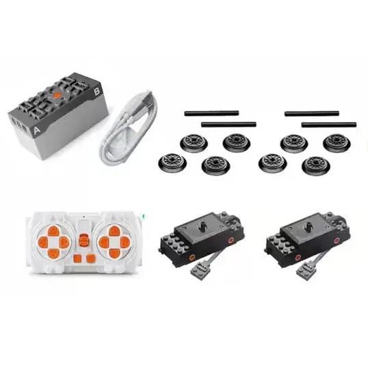 MOC Motor Battery Box Receiver Switch Train Motor Compatible with Lego