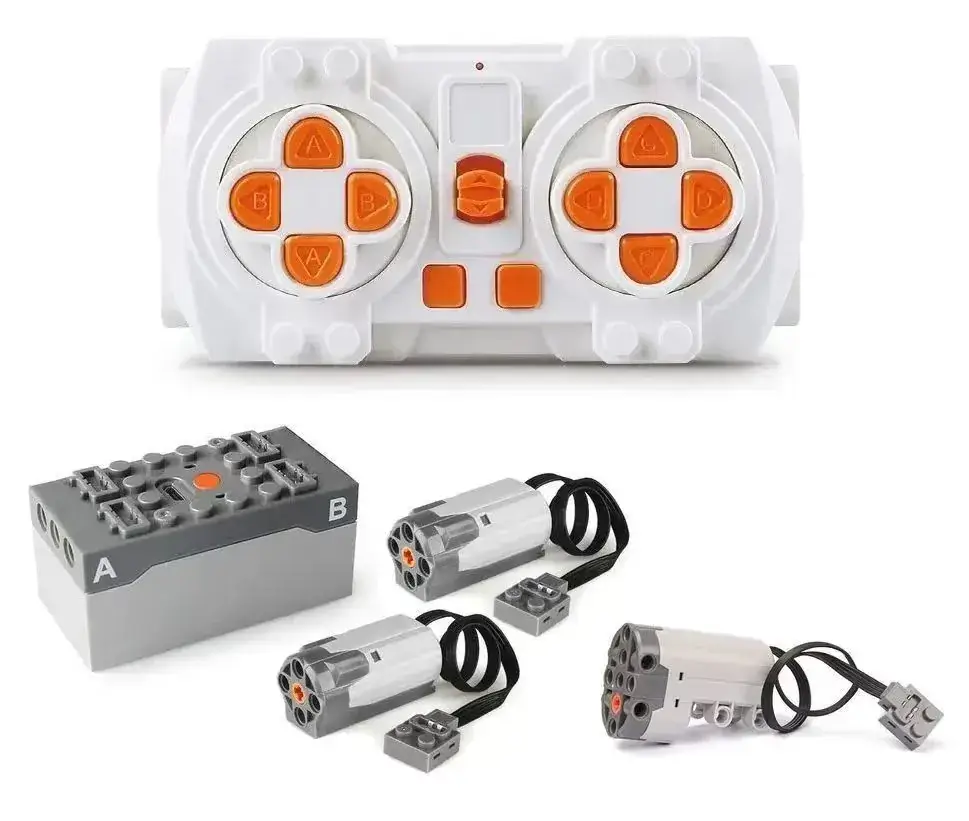 MOC Motor Battery Box Receiver Switch Train Motor Compatible with Lego