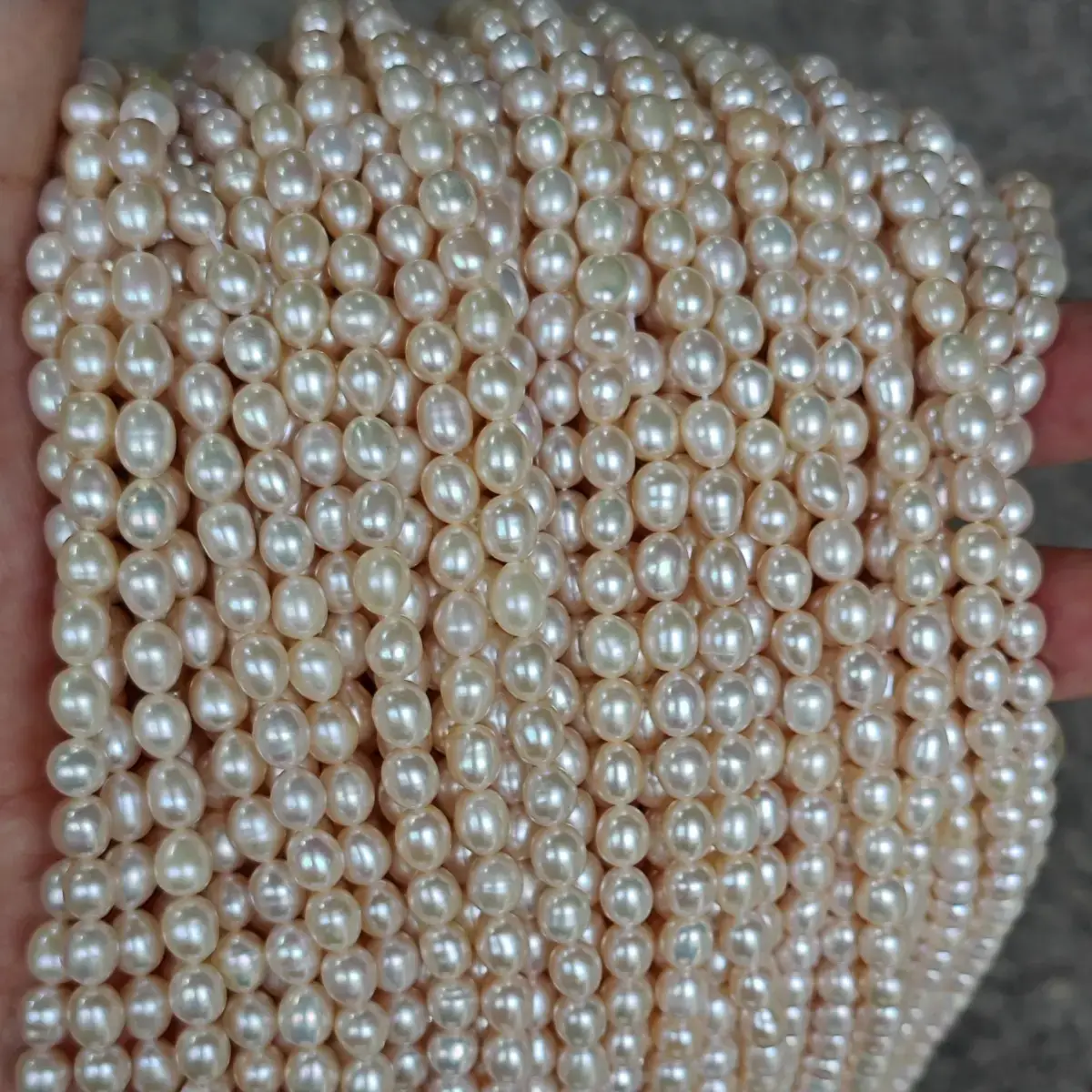 4-7mm Freshwater Cultured Pearl Necklace Beads - Image 2