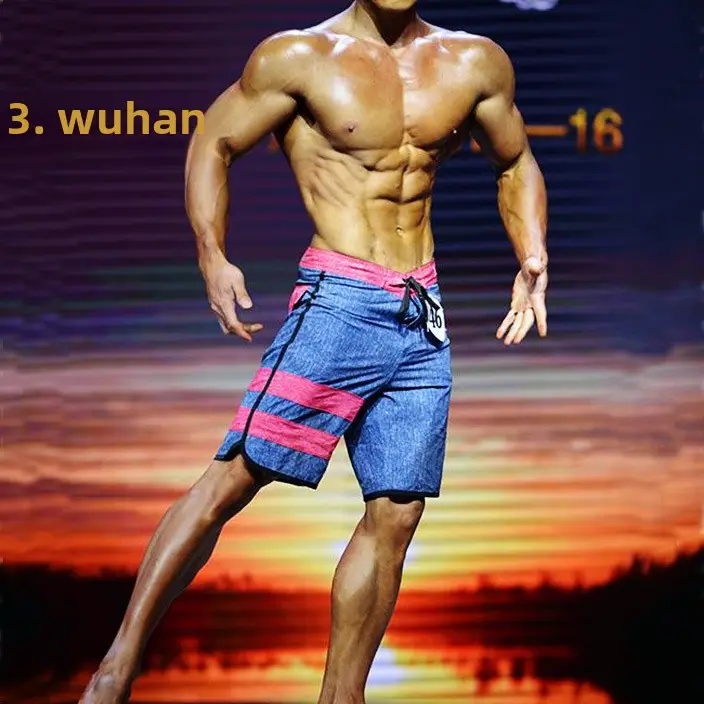Men's Colorful Bodybuilding Shorts 284 Quick Dry Stretch