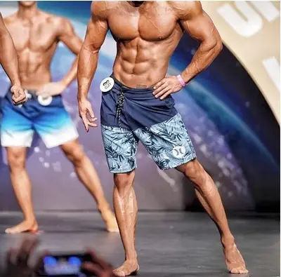 Men's Colorful Bodybuilding Shorts 284 Quick Dry Stretch