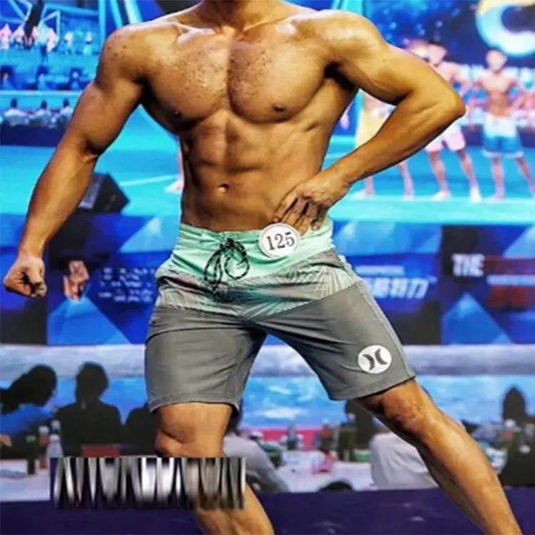 Men's Colorful Bodybuilding Shorts 284 Quick Dry Stretch