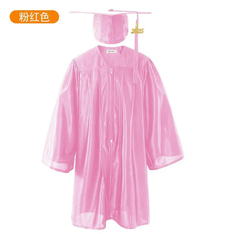Blue Velvet Graduation Suit for Kids Bachelor's Wear - Image 3