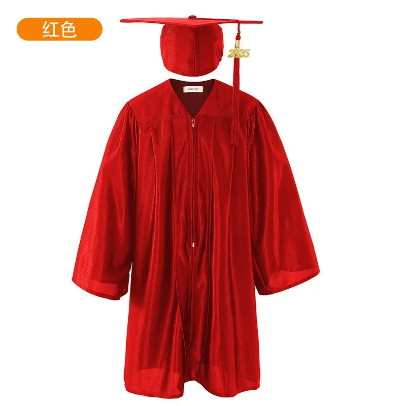 Blue Velvet Graduation Suit for Kids Bachelor's Wear - Image 4