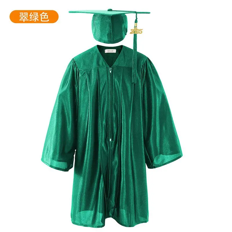 Blue Velvet Graduation Suit for Kids Bachelor's Wear - Image 6