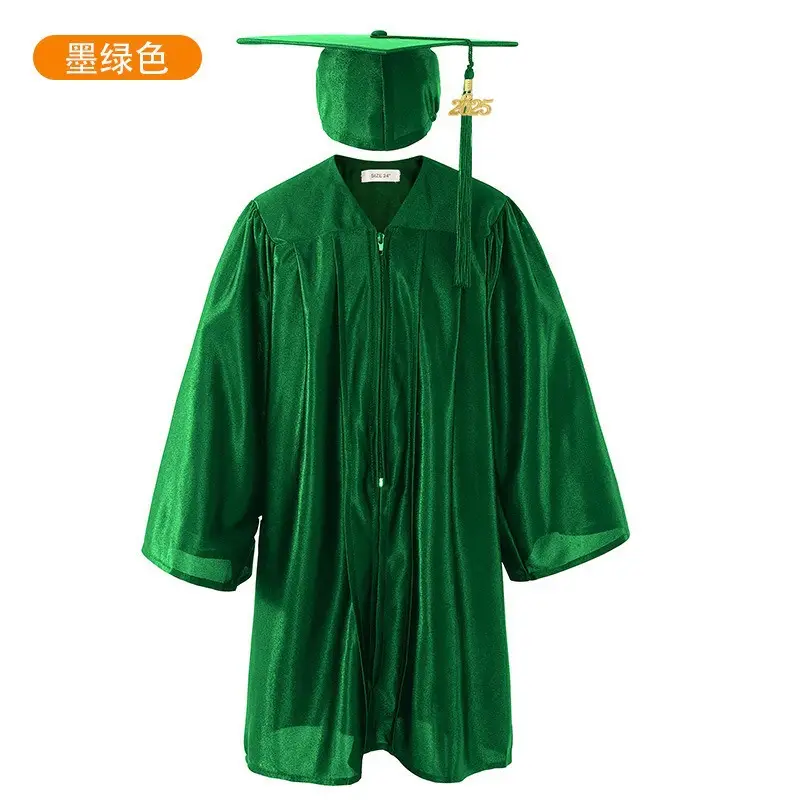 Blue Velvet Graduation Suit for Kids Bachelor's Wear - Image 7
