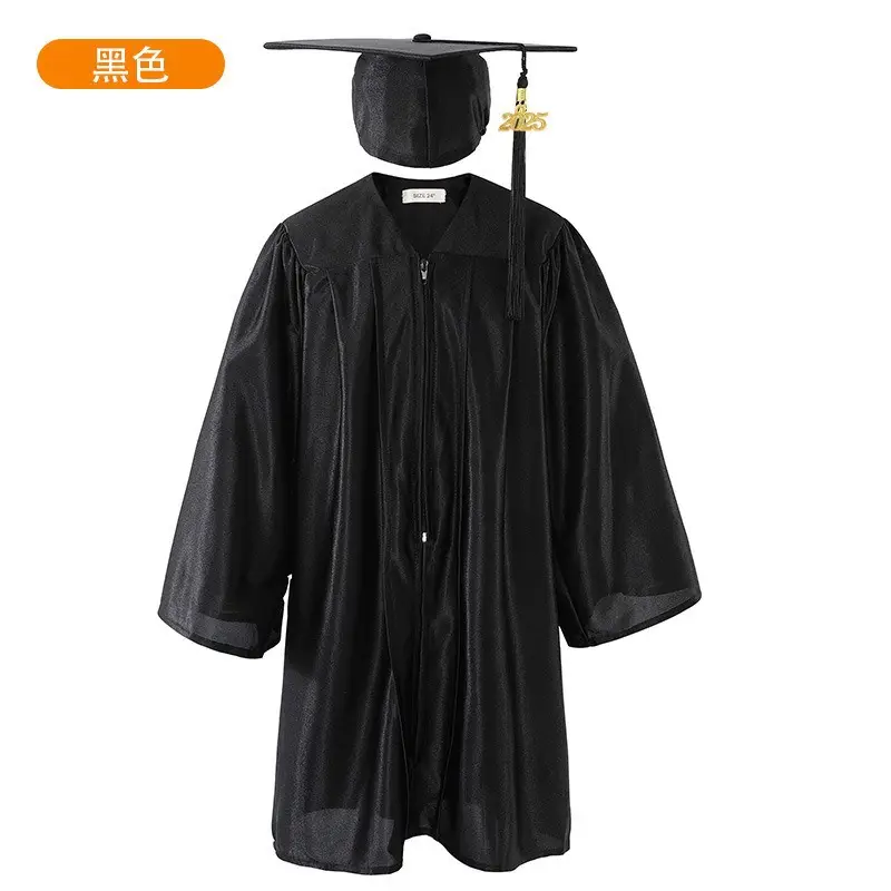 Blue Velvet Graduation Suit for Kids Bachelor's Wear - Image 8
