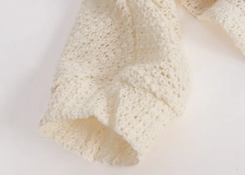 Women New Crochet Hollow Sweater Sunscreen Top — feature 14