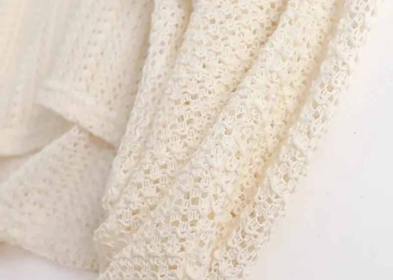 Women New Crochet Hollow Sweater Sunscreen Top — feature 15