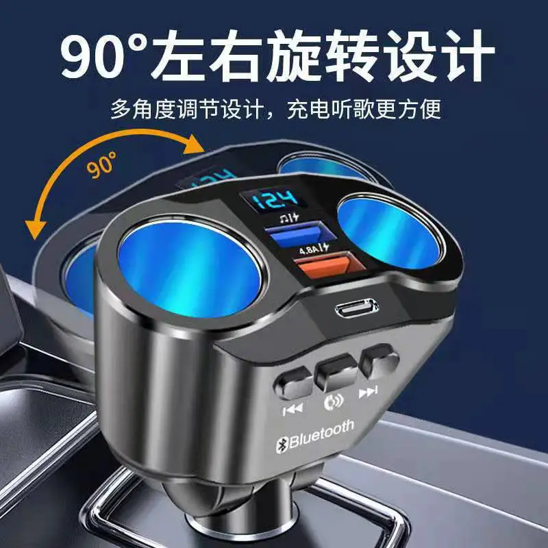120W Bluetooth Car Charger with USB PD & USB Type-C - Image 8