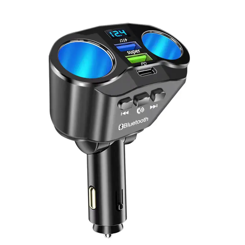 120W Bluetooth Car Charger with USB PD & USB Type-C - Image 3