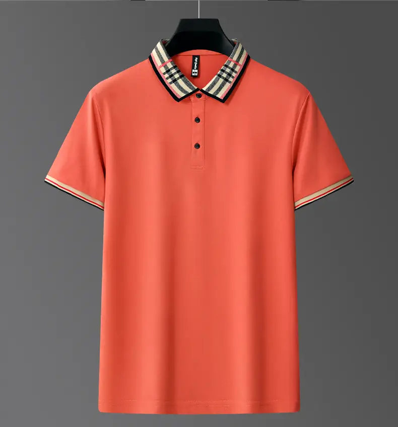 Men's Runenboro Summer Polo T-Shirt Beige Large — feature 20